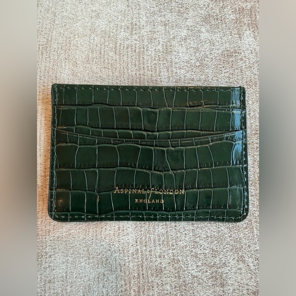 Aspinal of London Croc Embossed Card Holder - Picture 4 of 8